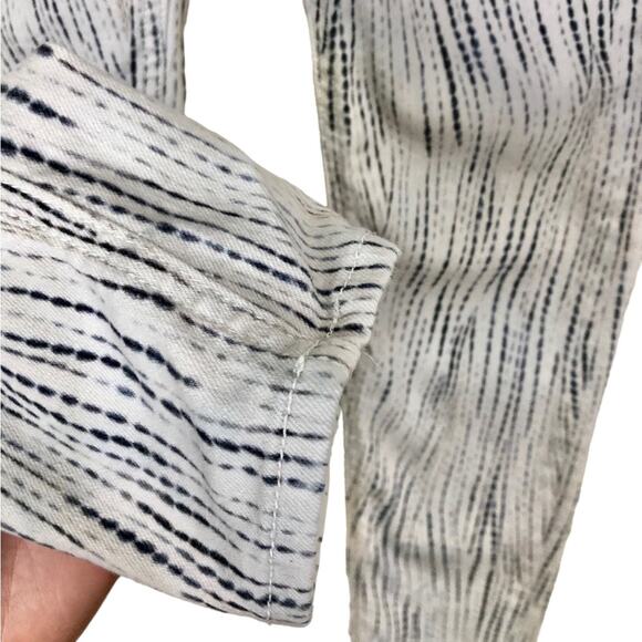 Rag & Bone Skinny Jeans in Riptide Tie Dye Stripe Wash Size 25 - Picture 6 of 10